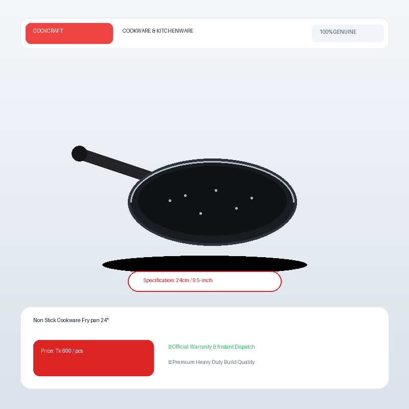 Non Stick Cookware Fry pan 24"