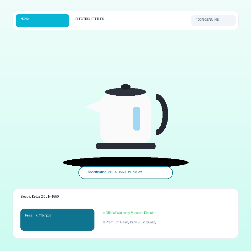 Electric Kettle 2.0L N-1550