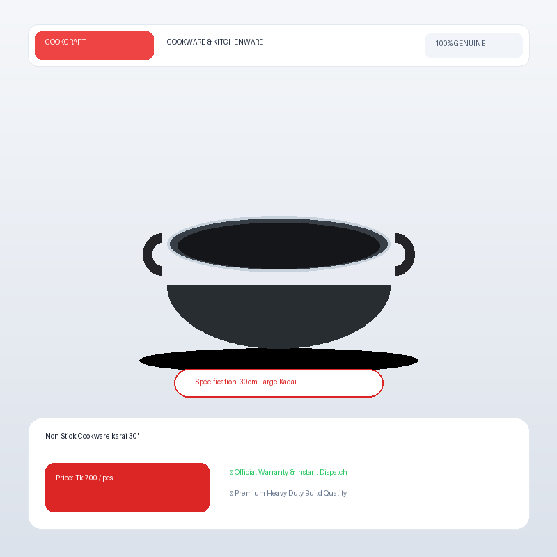 Non Stick Cookware karai 30"